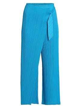 Pleats Please Issey Miyake Women's Facade Plissé Wrap Pants