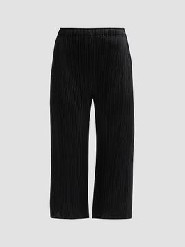 Pleats Please Issey Miyake Women's July Pleated Crop Pants