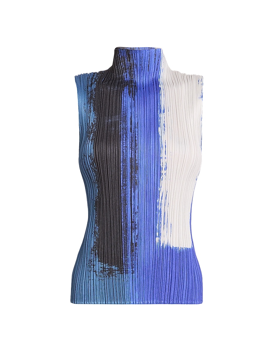 Pleats Please Issey Miyake - Women's Jump Pleated Colorblocked Top