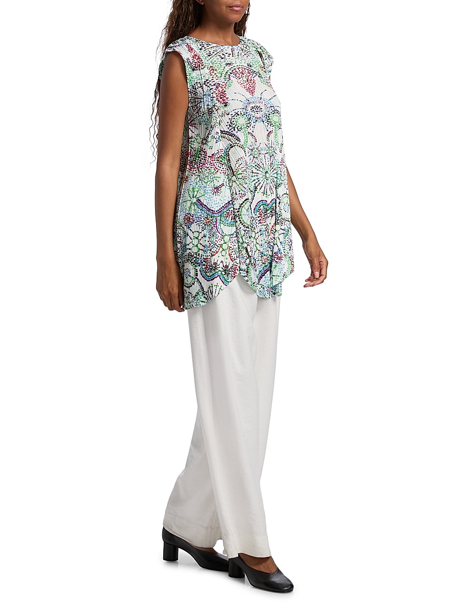 Pleats Please Issey Miyake - Women's Light Festival Printed Top