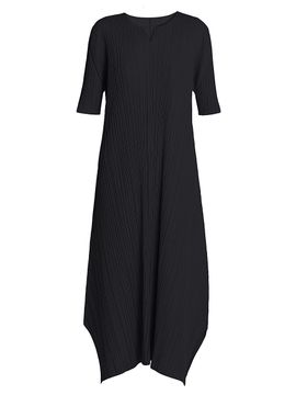Pleats Please Issey Miyake Women's Mellow Pleats Balloon Midi-Dress