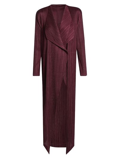 Pleats Please Issey Miyake Women's Monthly Colors: January Plissé Drape Duster Jacket