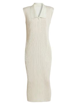 Pleats Please Issey Miyake Women's Monthly Colors: May Pleated Midi-Dress