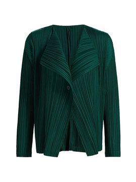 Pleats Please Issey Miyake Women's Plissé Pleats Cardigan