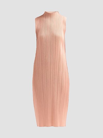 Pleats Please Issey Miyake Women's Ribbed Midi Dress