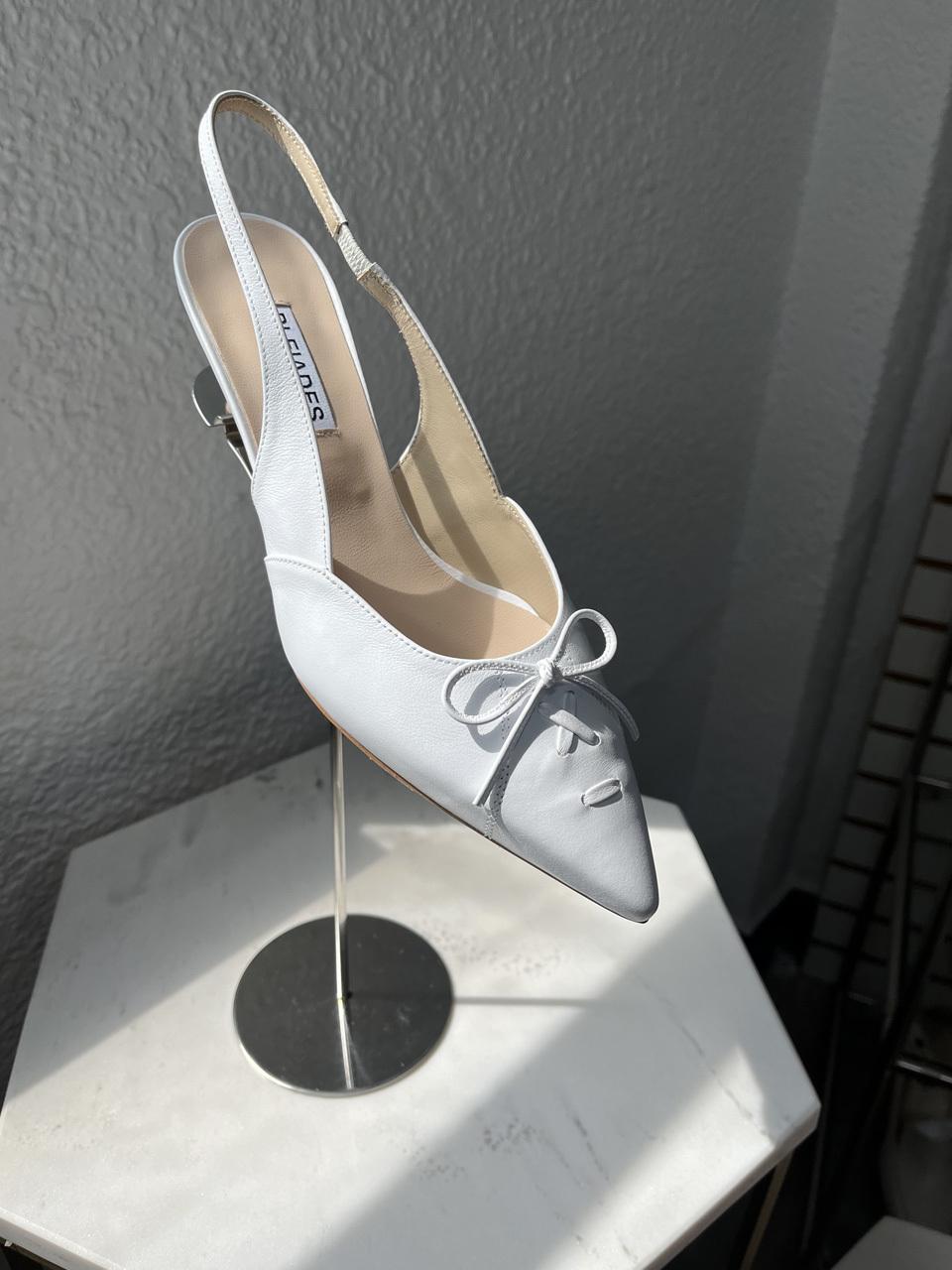 pleiades BLAIR 50 Slingback - White Ribbons