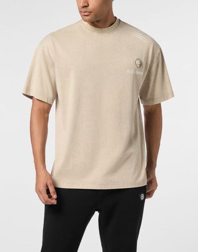 PLEIN SPORT PLEIN SPORT Cotton Round Neck T-Shirt Cold Dye Men