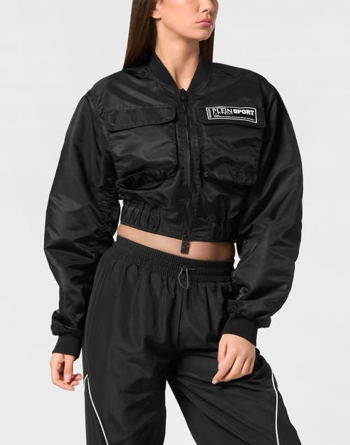 PLEIN SPORT PLEIN SPORT Cropped Bomber Jacket Ls With Cargo Pockets Women