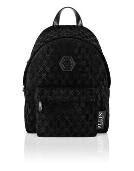PLEIN SPORT PLEIN SPORT Leather Backpack Monogram Strass Men