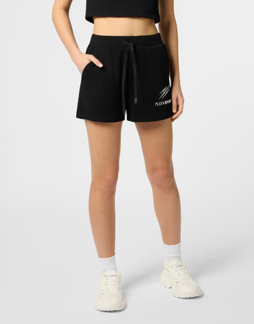 PLEIN SPORT PLEIN SPORT Ribbed Loose Fit Shorts Scratch Women