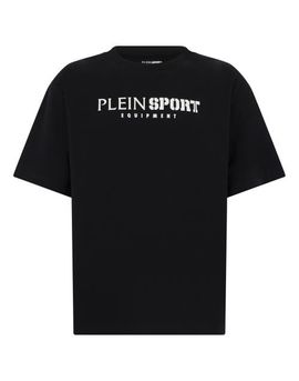 PLEIN SPORT PLEIN SPORT Round Neck T-Shirt Reflective Scratch Men