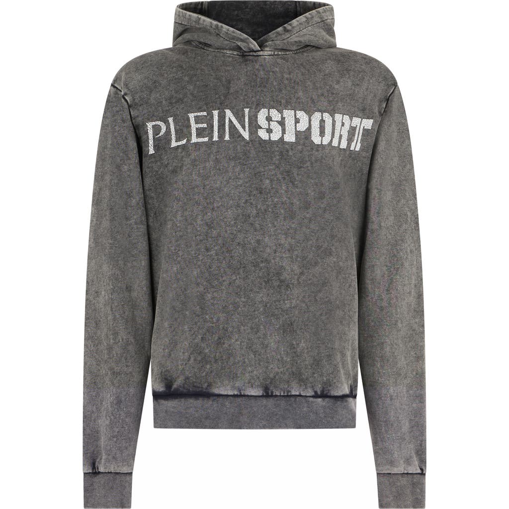PLEIN SPORT PLEIN SPORT Washed Hoodie Crackle Scratch Men