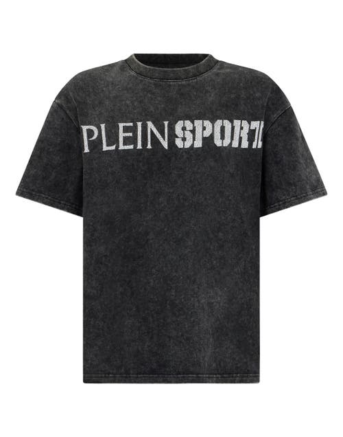 PLEIN SPORT PLEIN SPORT Washed Round Neck T-Shirt Crackle Scratch Men