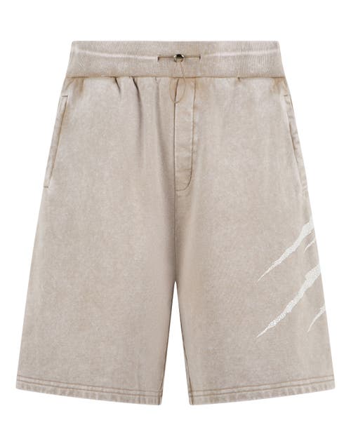 PLEIN SPORT PLEIN SPORT Washed Shorts Crackle Scratch Men