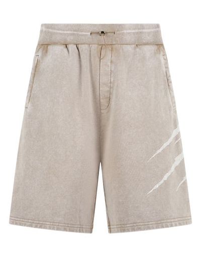 PLEIN SPORT PLEIN SPORT Washed Shorts Crackle Scratch Men