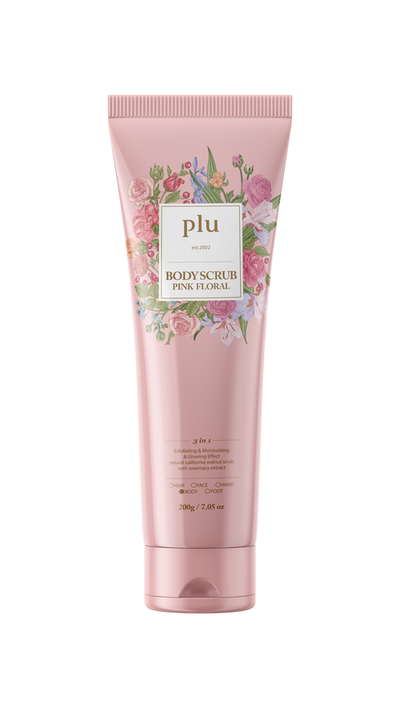 Plu Plu Body Scrub Pink Floral 