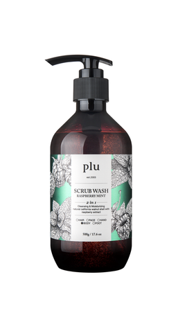 Plu Plu Scrub Wash Raspberry Mint 