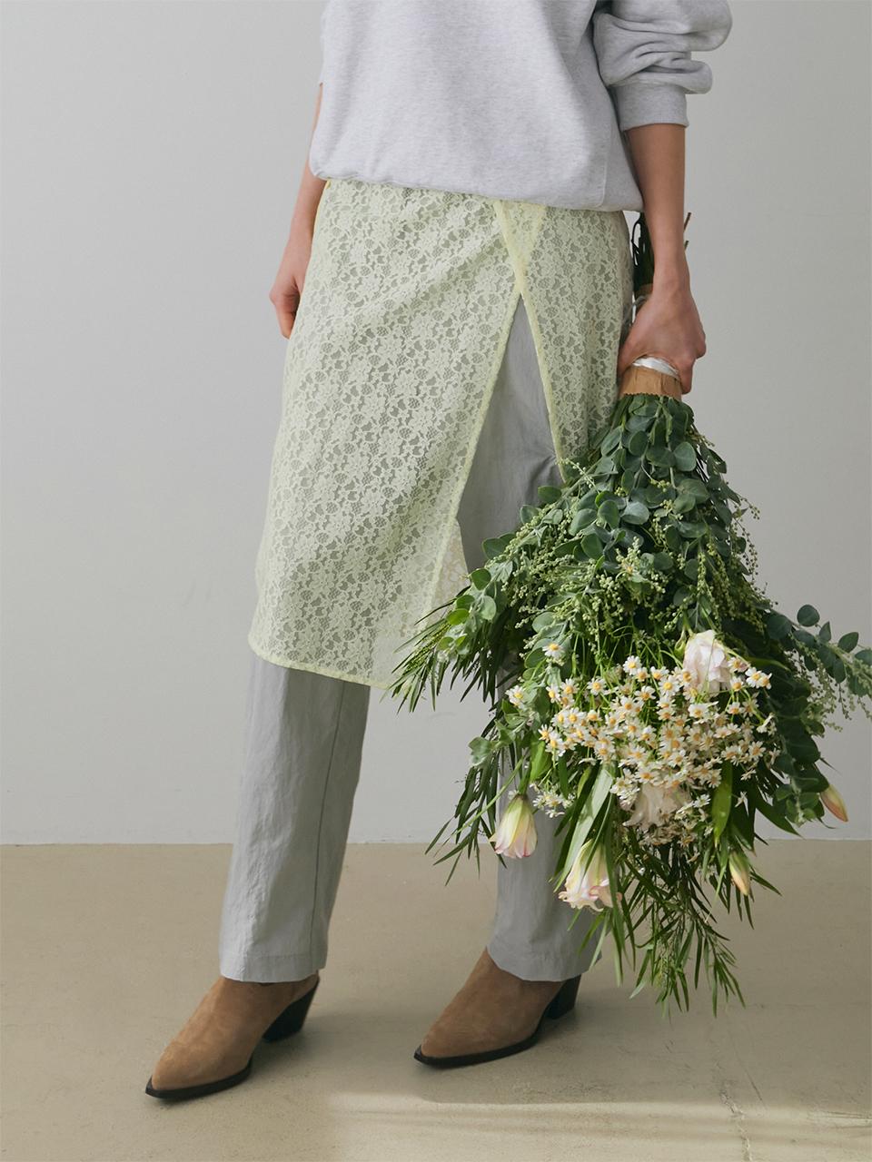 poev Floral Lace Layered Skirt