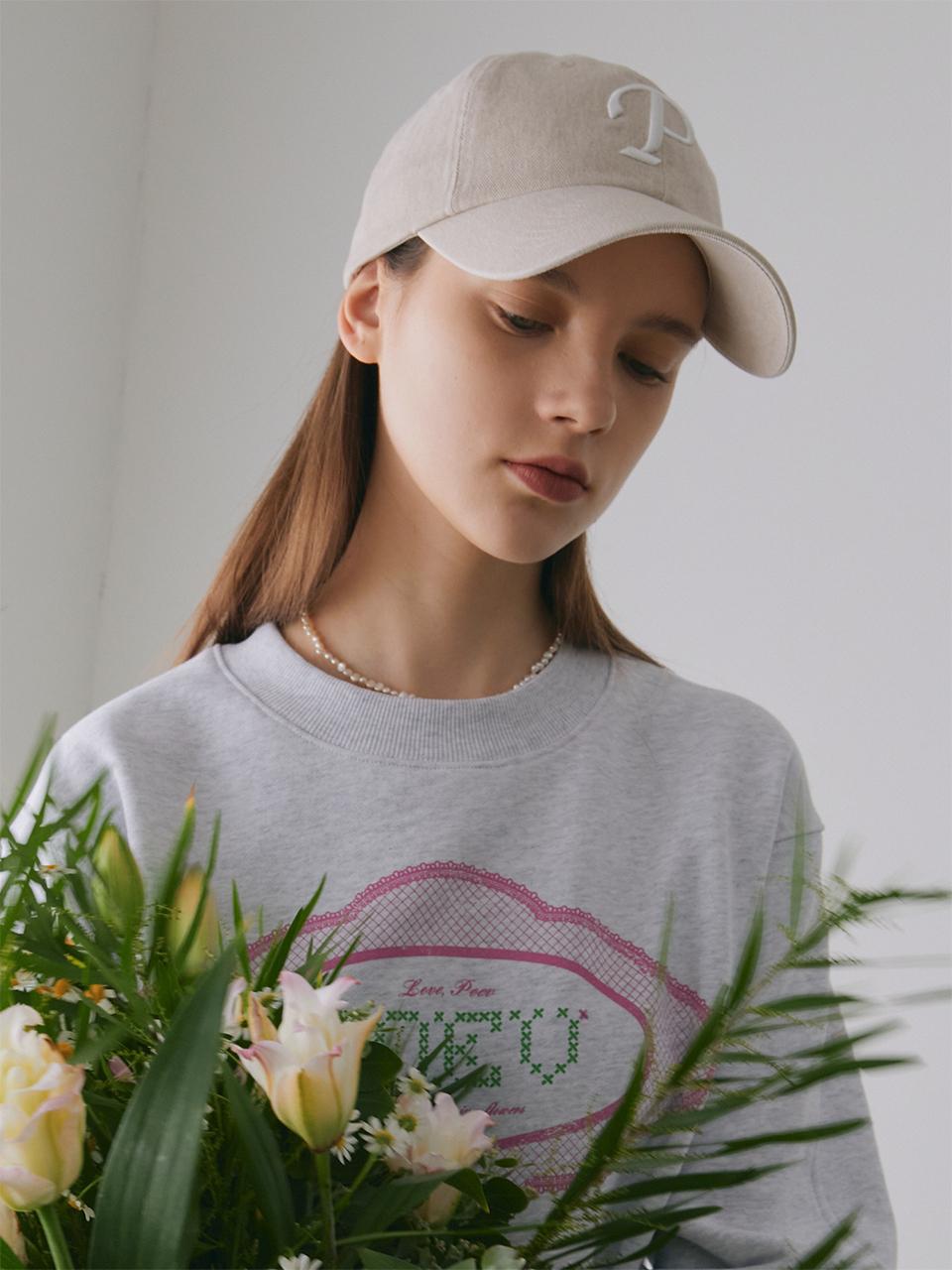 poev Love Poem Ball Cap_Beige