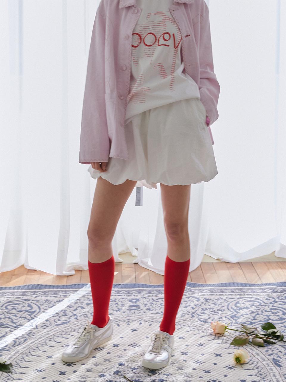 poev Nylon Balloon Shorts_White