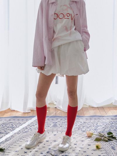 poev Nylon Balloon Shorts_White