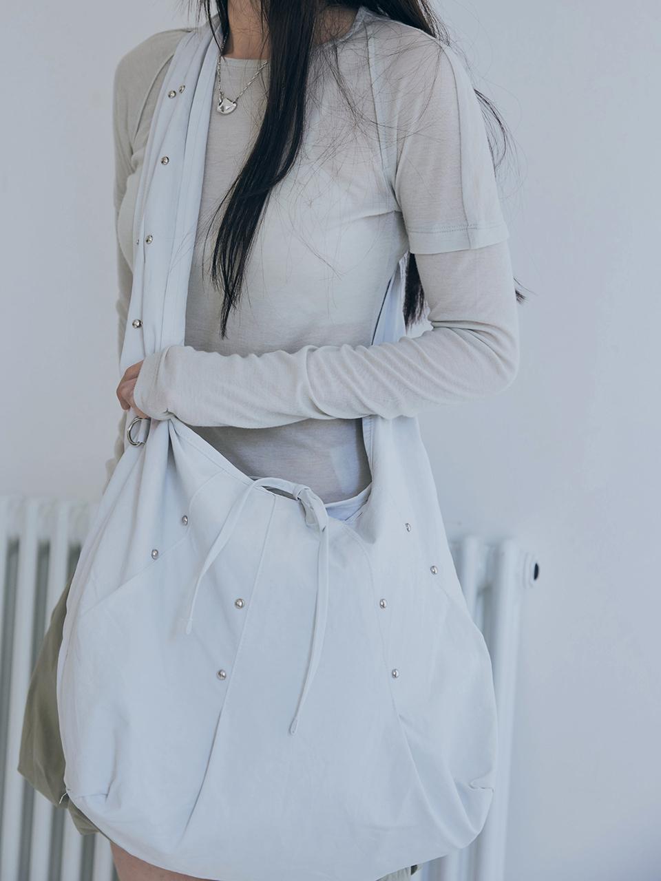 POIE rivet cross bag (light gray)