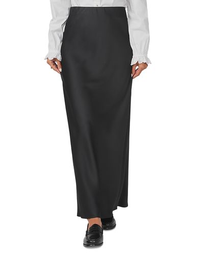 Point Point Brushed Straight Maxi Skirt