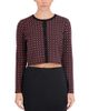 Point Point Cropped Crewneck Cardigan - 1