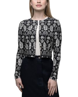 Point Point Printed Classic T Shirt Cardigan Sweater
