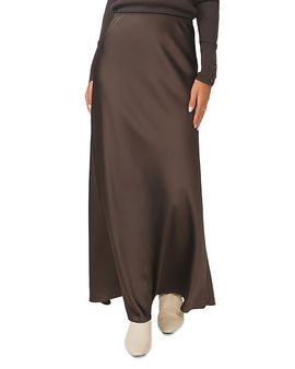Point Point Satin A Line Slip Skirt