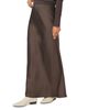 Point Point Satin A Line Slip Skirt - 2