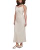 Point Point Satin Straight Slip Dress - 3