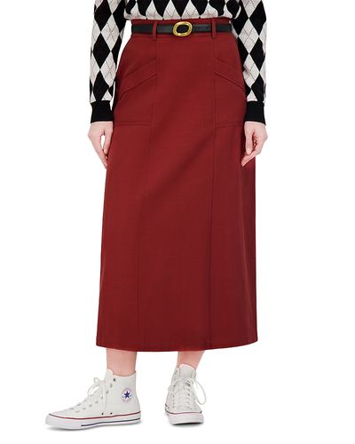 Point Point Twill Pocket Skirt