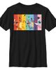 POKEMON Boy's Pokemon Character Box-up Rainbow Graphic Tee - 1