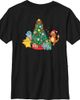 POKEMON Boy's Pokemon Christmas Tree Characters Graphic Tee - 1