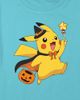 POKEMON Girl's Pokemon Halloween Pikachu Wizard Graphic Graphic Cropped T-Shirt - 2