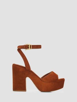 Pollini Women's 110MM Suede Platform Sandals