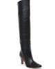 Pollini Women's Muse 75MM Leather Over-the-Knee Boots - 2