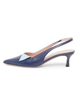 Pollini Women's Onda 55MM Leather Slingblack Pumps