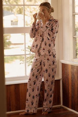 Polo Ralph Lauren 100% Cotton Bear Print Pajama Set