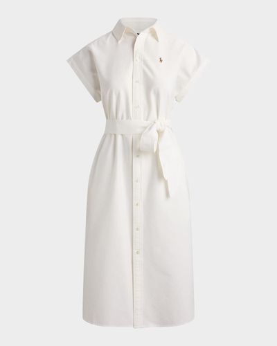 Polo Ralph Lauren Belted Cotton Oxford Shirtdress