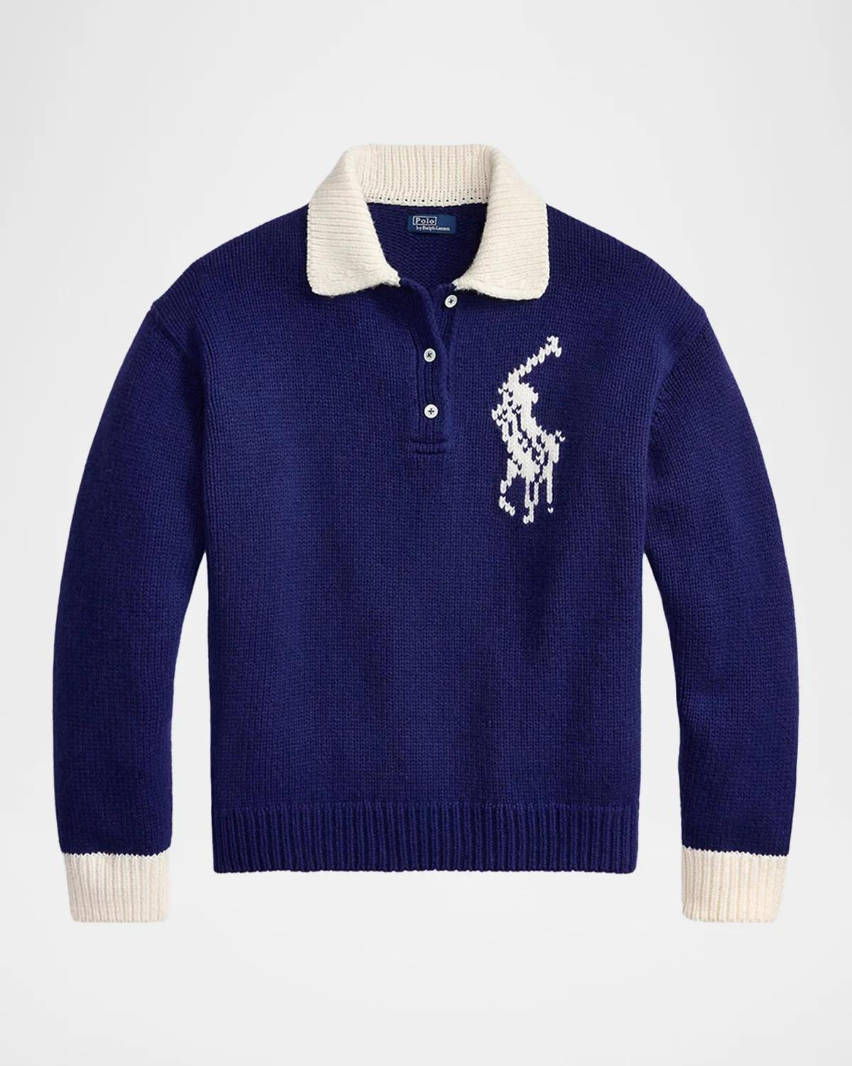 Polo Ralph Lauren Big Pony Wool Rugby Sweater