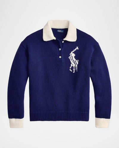 Polo Ralph Lauren Big Pony Wool Rugby Sweater