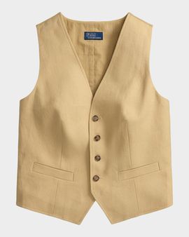 Polo Ralph Lauren Blava Hemp and Cotton Voile Vest