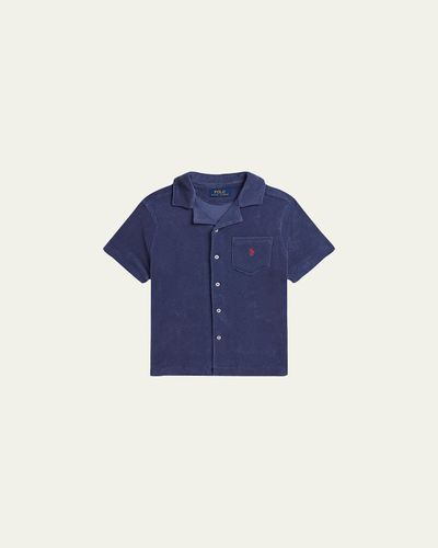 Polo Ralph Lauren Boy's Cotton-Blend Terry Camp Shirt