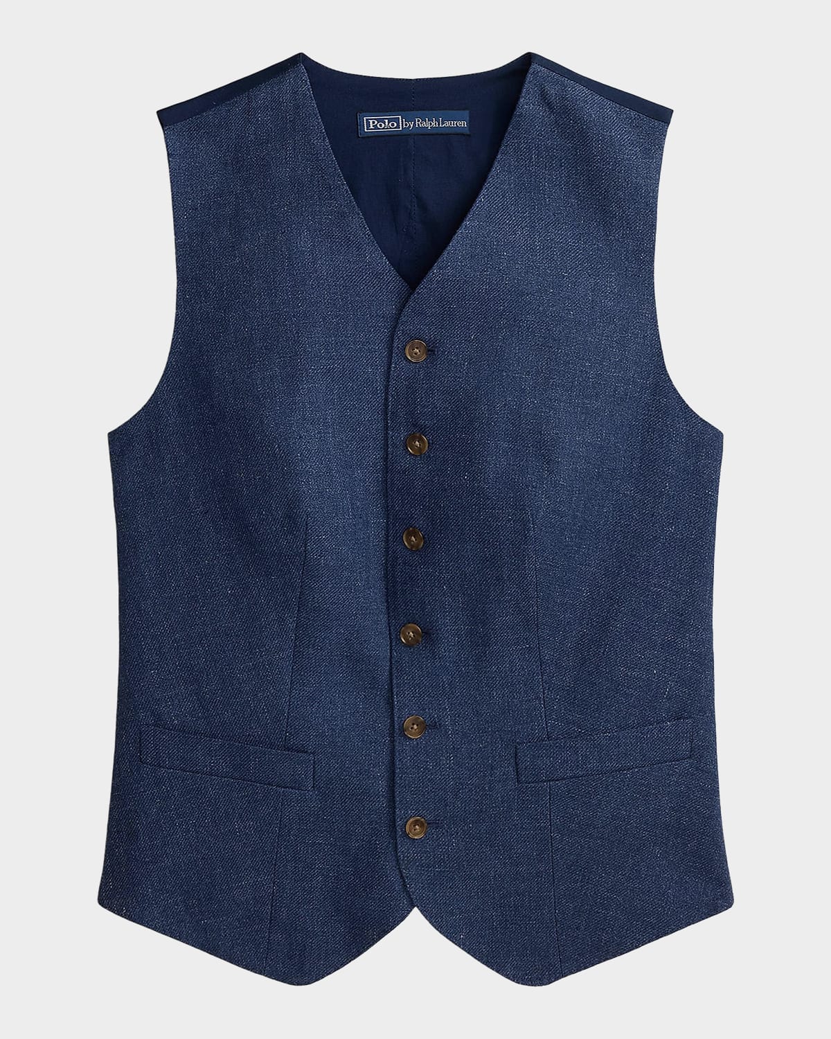 Polo Ralph Lauren Buttoned Linen-Cotton Vest