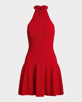 Polo Ralph Lauren Cable-Knit Halter Dress