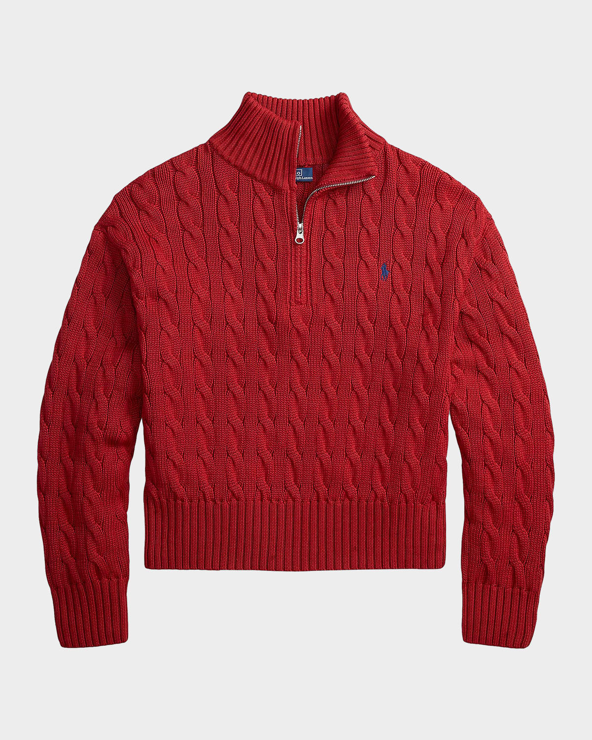 Polo Ralph Lauren Cable-Knit Quarter-Zip Sweater