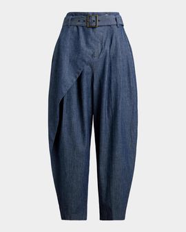 Polo Ralph Lauren Chambray Tapered Wrap Trousers