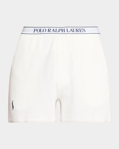 Polo Ralph Lauren Club Waffle Stretch-Cotton Boxer Shorts
